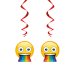 3 Guirlandes Spirales Emoji Rainbow. n°1