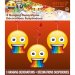 3 Guirlandes Spirales Emoji Rainbow. n°2