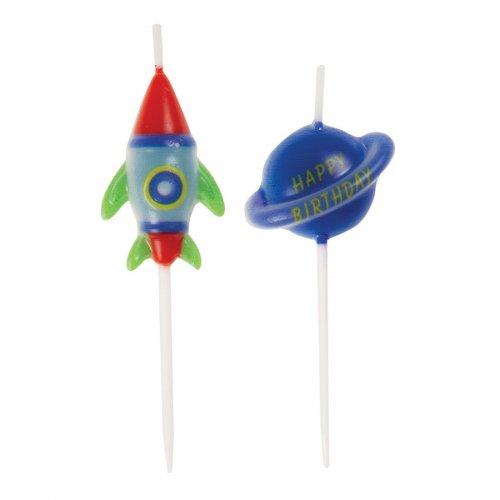 6 Mini Bougies  Fus e et Plan te Cosmos Party pour l 