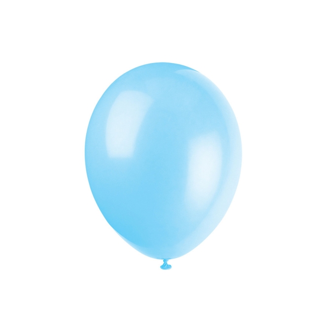 10 Ballons Bleu Clair 