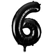 Ballon Géant Chiffre 6 Noir (86 cm)