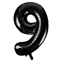 Ballon Gant Chiffre 9 Noir (86 cm)