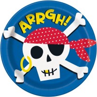 8 Assiettes Pirate