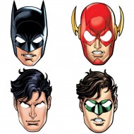 8 Masques Justice League - Carton
