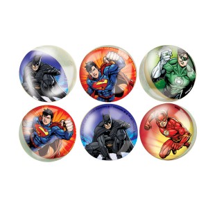6 Balles Rebondissantes Justice League (3 cm)