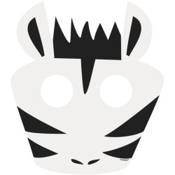 8 Masques Animaux de la Jungle - Carton. n4