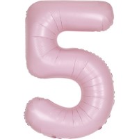 Ballon Géant Rose Mat - Chiffre 5