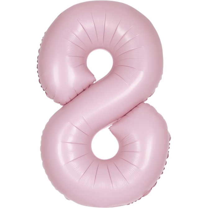 Ballon Gant Rose Mat - Chiffre 8 