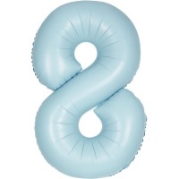 Ballon Gant Bleu Mat - Chiffre 8