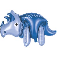 Contient : 1 x Ballon Gant Dino Bleu - 87,6 cm