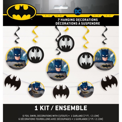 Kit 7 Décorations Batman 