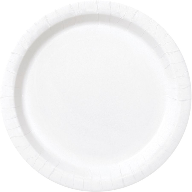 8 Assiettes - Blanc 