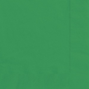 20 Serviettes - Vert Emeraude