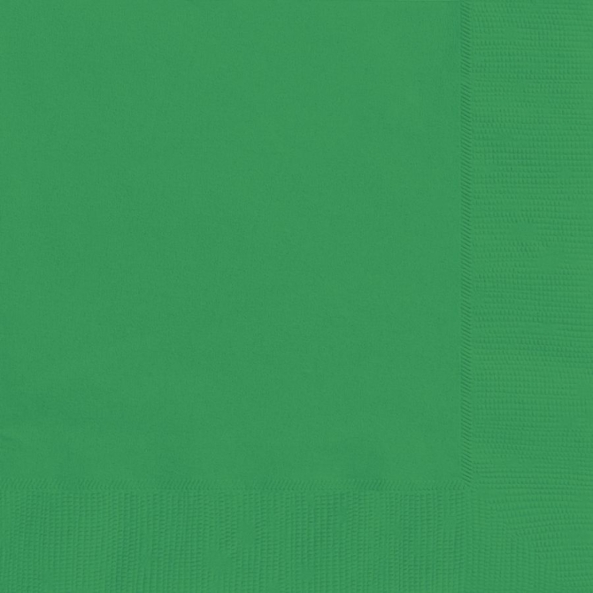 20 Serviettes - Vert Emeraude 