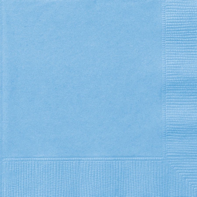 20 Serviettes - Bleu Poudré 
