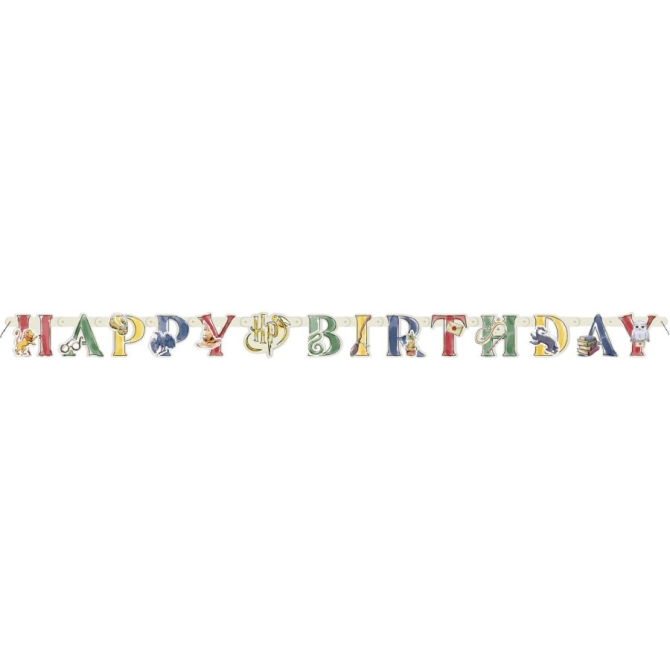 Guirlande Happy Birthday Harry Potter Wizarding World 