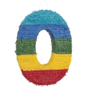 Pinata Chiffre 0 - Multicolore