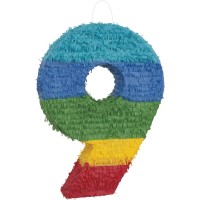 Pinata Chiffre 9 - Multicolore