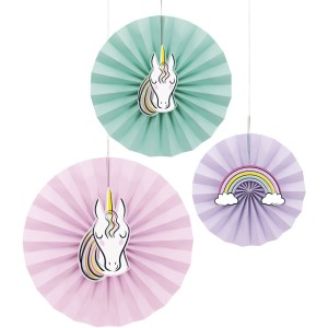 3 Eventails Licorne