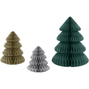 Set de 3 Centres de Table Sapin - Nid d'Abeille