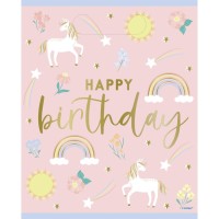 8 Pochettes Cadeaux Licorne