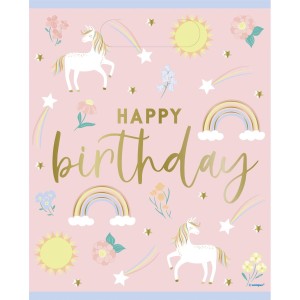 8 Pochettes Cadeaux Licorne