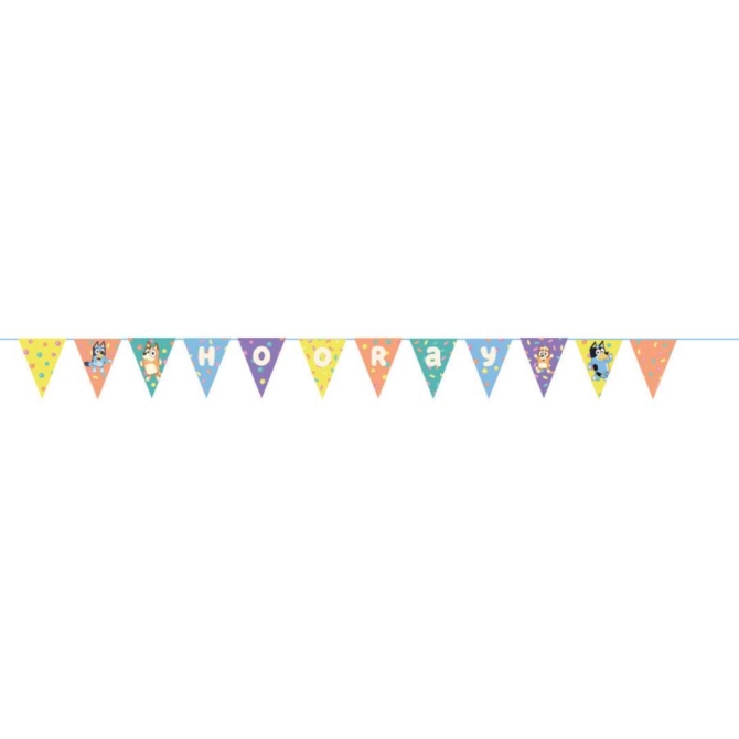 Guirlande fanions Birthday Bluey Hooray 