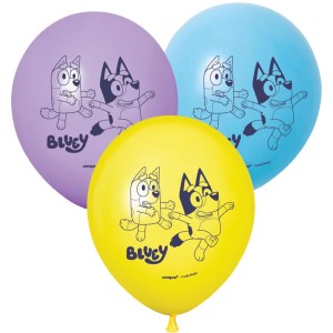 6 Ballons Bluey Hooray