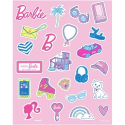 4 Planches de stickers Barbie. n°1