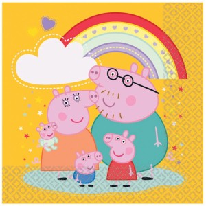 16 Serviettes Peppa Pig