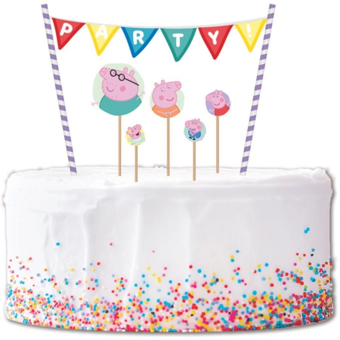 Cake toppers Guirlande Peppa Pig