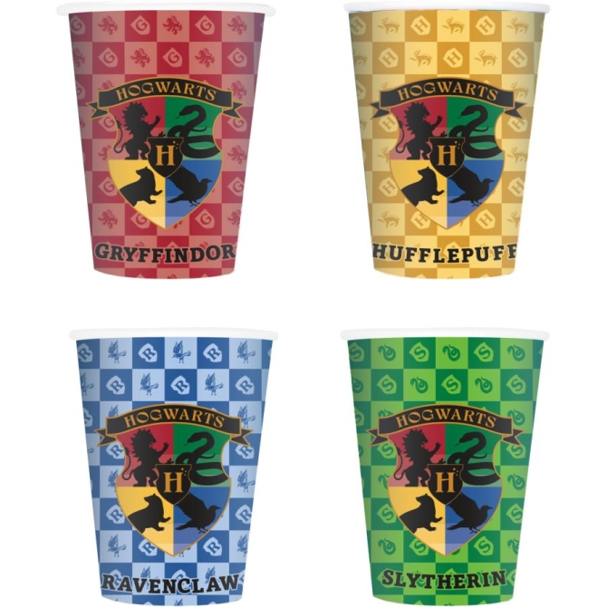 8 Gobelets Harry Potter Houses 