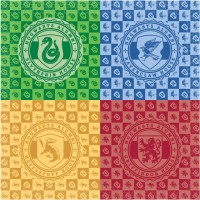 Contient : 1 x 16 Serviettes Harry Potter Houses
