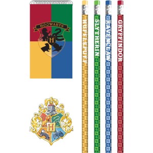 Set de 12 cadeaux de papeterie Harry Potter Houses