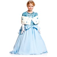 Dguisement Princesse Prestige Bleue Luxe 9-10 ans