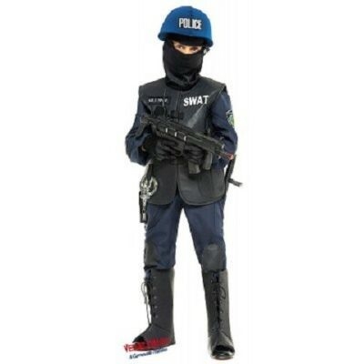 Deguisement agent du swat taille 8-10 ans