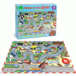 Puzzle de sol Gant Course de voiture. n2