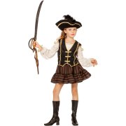 Déguisement de Princesse Pirate Velours Taille 6-8 ans