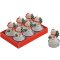 6 Bougies Chauffes-plat Bonhommes de Neige (4 x 6 cm) images:#0