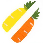 1 Décoration Ananas 3D (25 cm) - Orange