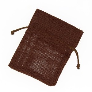 1 Sachet Tissu Marron / Vichy Marron