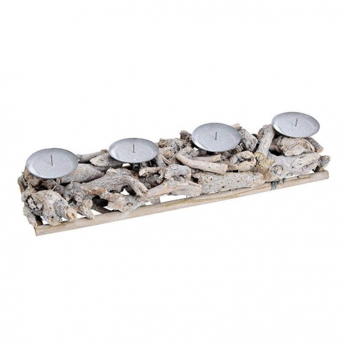 Couronne de l Avent Bois Gris (48 cm) 