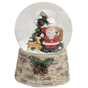 Boule à Neige Musicale Géante Père Noël - 10 cm