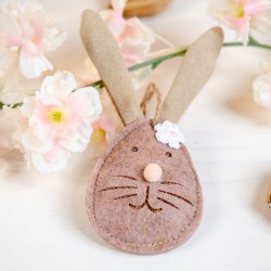 1 Lapin  Suspendre en Feutrine - 15 cm. n2