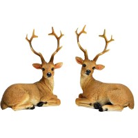 Dcoration  Cerf en Polyurthane  Marron