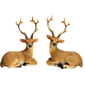 Dcoration  Cerf en Polyurthane  Marron