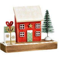 Dcoration  Maison de Nol en Bois