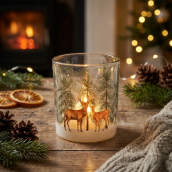 Photophore – Noël Décor Cerf en Verre. n°2