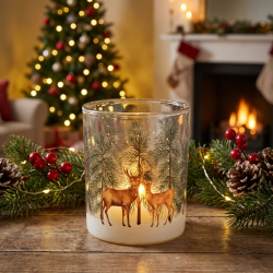 Photophore – Noël Décor Cerf en Verre. n°3