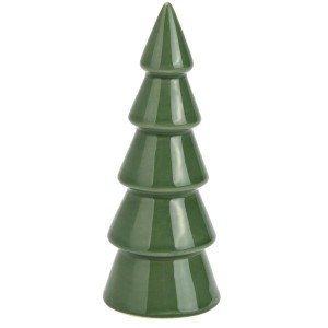 Dcoration de Nol  Sapin en Cramique Vert  16 cm